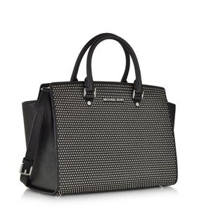 Michael Kors Micro Stud Medium Selma Satchel
